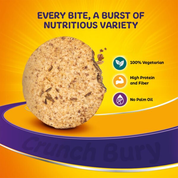 Jeera Ghee Crunch - Digestive Jeera & Millet Cookies | Fat Loss Cookies - 100% Veg | No Palm Oil | No Refined Sugar