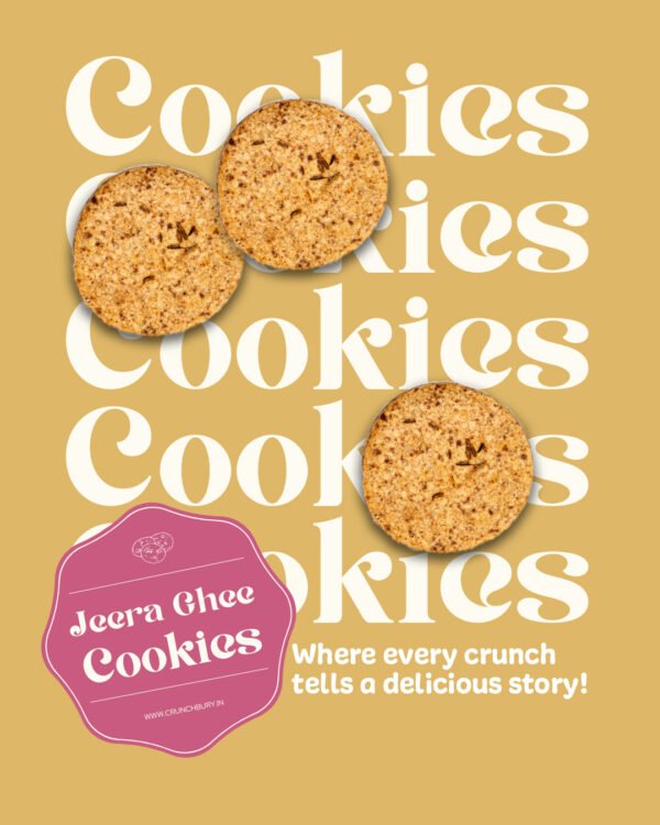 Jeera Ghee Crunch - Digestive Jeera & Millet Cookies - High Fiber and Fat loss cookies